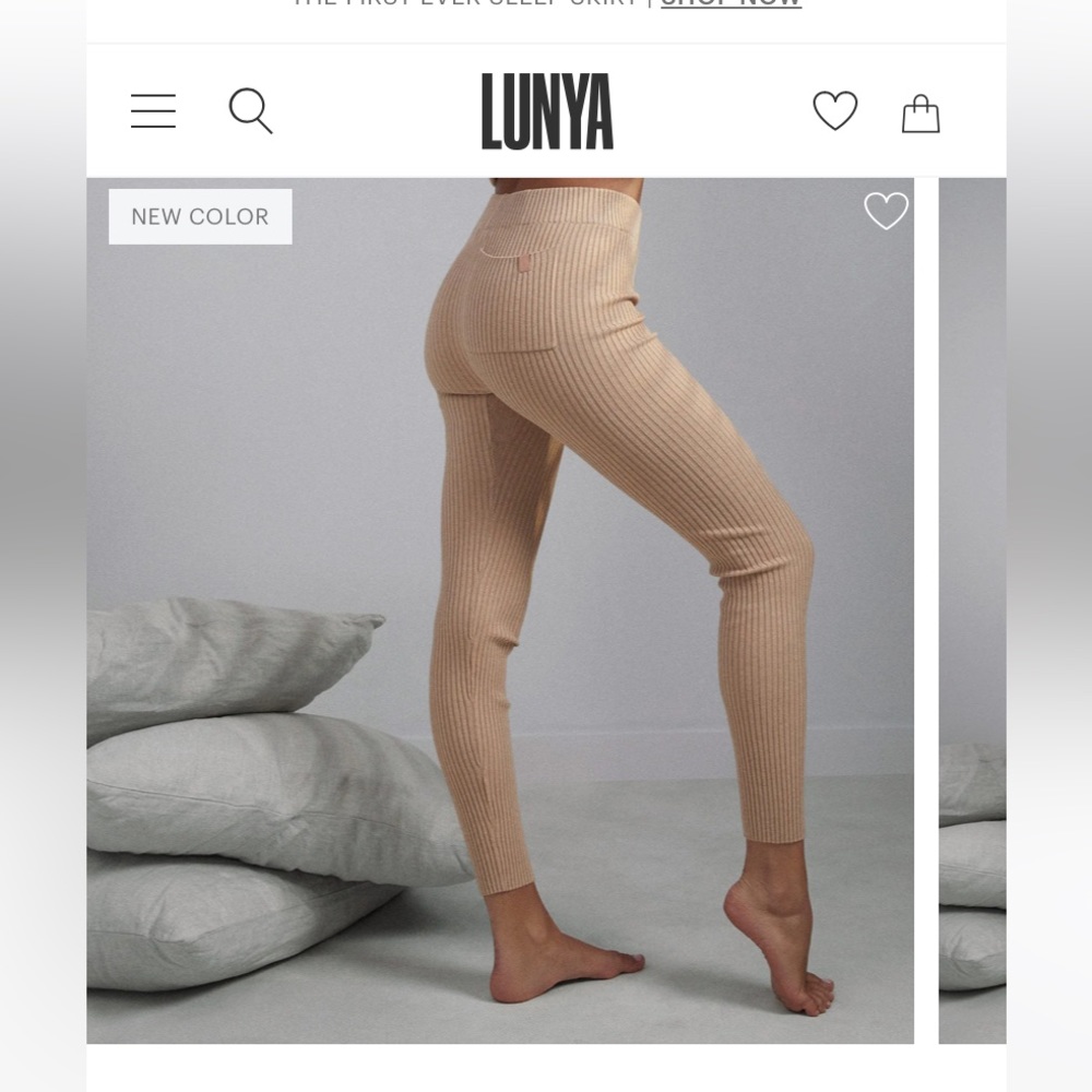 Lunya Cozy Cotton Silk Ribbed Legging